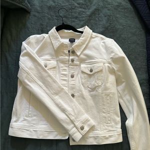 J.Crew Factory White Jean Jacket